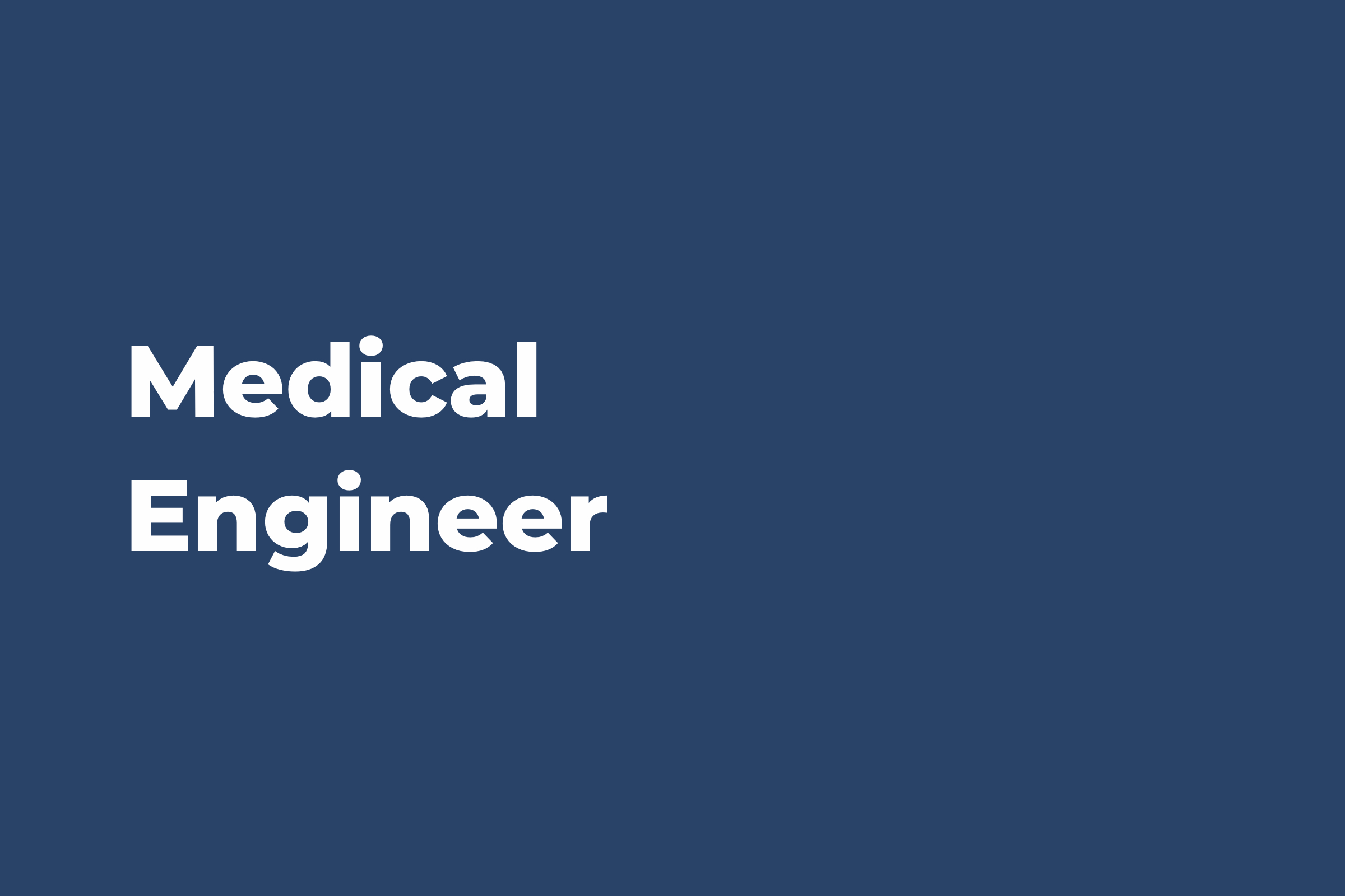 Medical Engineer DEO