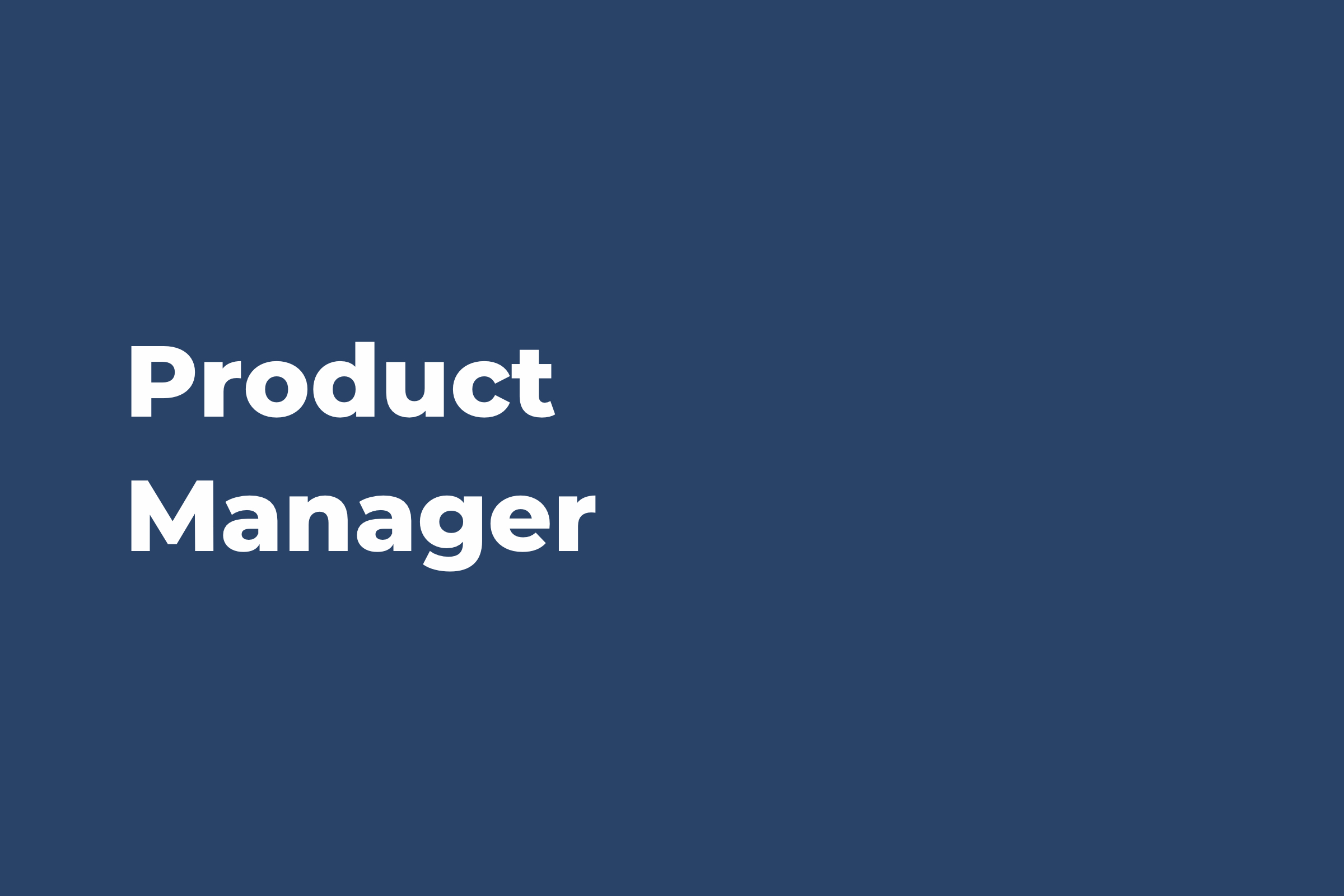 Product Manager DEO